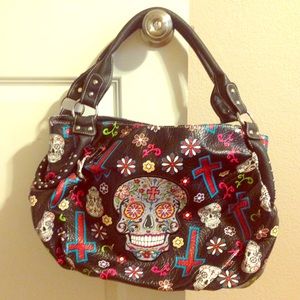 💥NEW💥Cowgirl Trendy Sugar Skull Large Bag